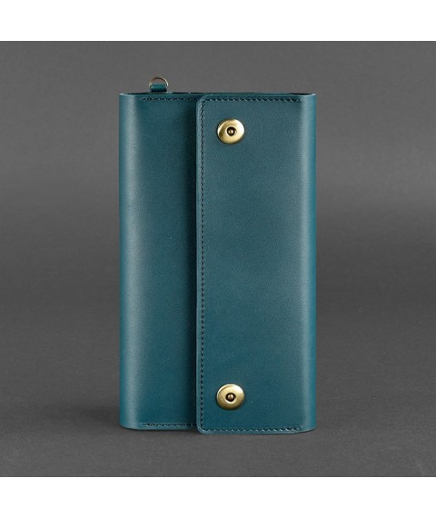 Leather clutch organizer (Travel case) 5.0 green