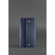 Кожаный клатч-органайзер (Тревел-кейс) 5.0 Темно-синий