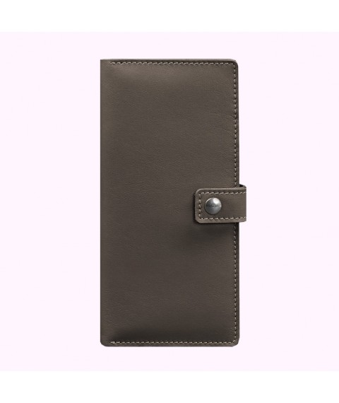 Leather travel case (document organizer) 6.0 dark beige