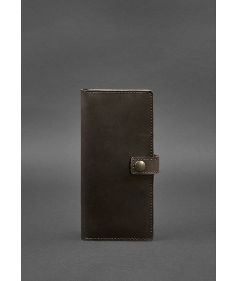 Leather Travel Case (document organizer) 6.0 dark brown