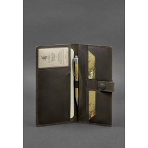 Leather Travel Case (document organizer) 6.0 dark brown