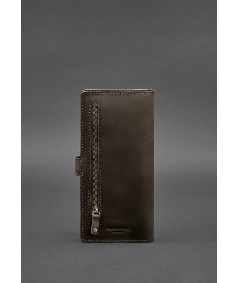 Leather Travel Case (document organizer) 6.0 dark brown