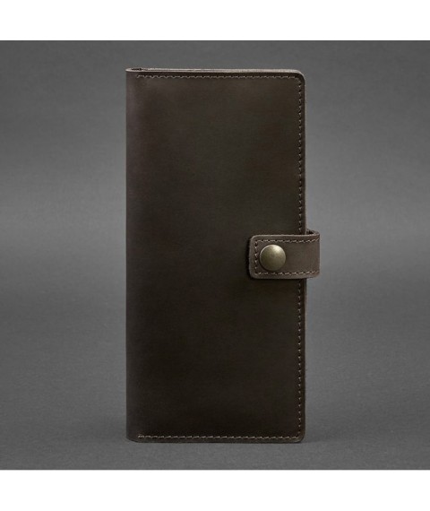 Leather Travel Case (document organizer) 6.0 dark brown
