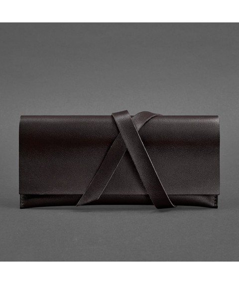 Leather travel case Voyager 1.0 dark brown