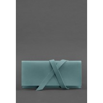 Leather women's travel case Voyager 1.0 turquoise