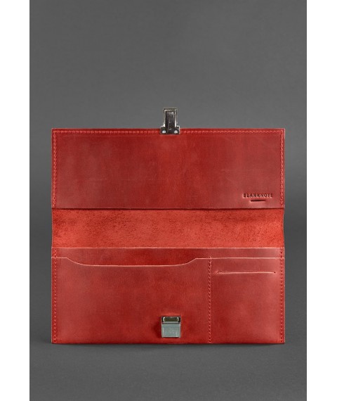 Leather women's travel case Journey 2.0 Coral