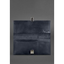 Leather travel case Journey 2.0 blue