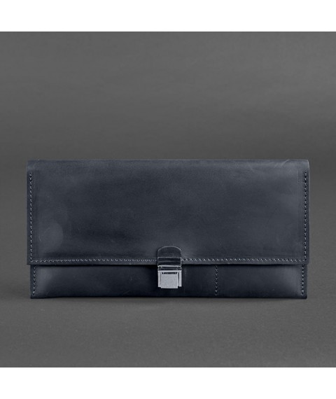 Leather travel case Journey 2.0 blue