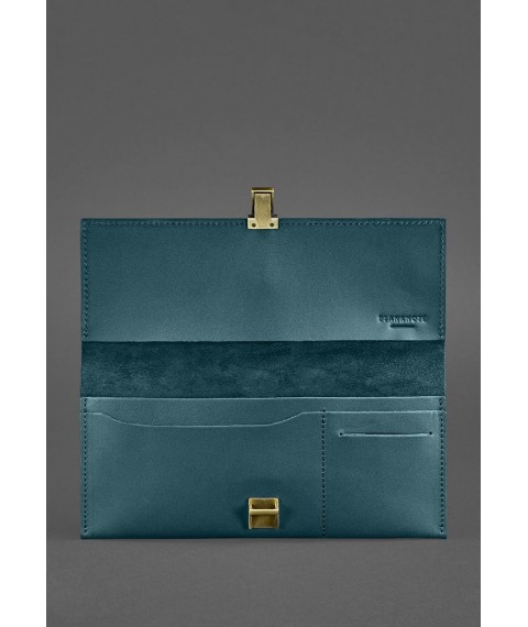 Leather travel case Journey 2.0 green