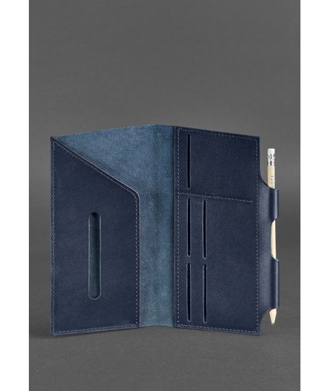 Leather travel case 3.0 Dark blue