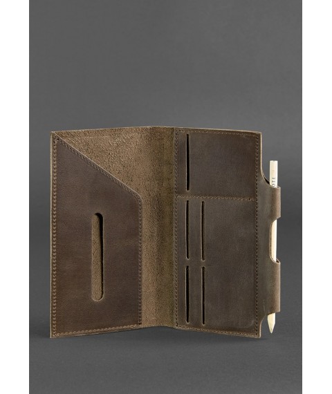 Leather travel case 3.0 dark brown
