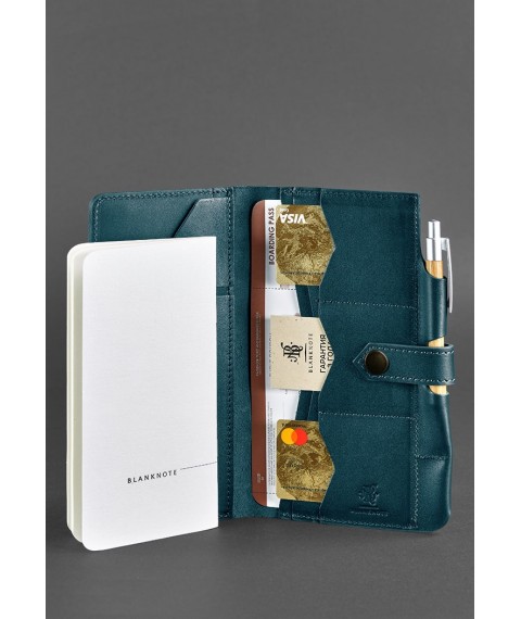 Leather travel case 4.0 Green