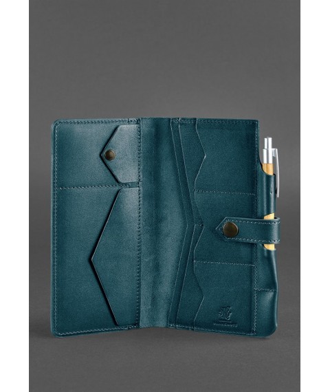 Leather travel case 4.0 Green