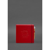 Кук-бук для записи рецептов Книга кулинарных секретов в красной обложке