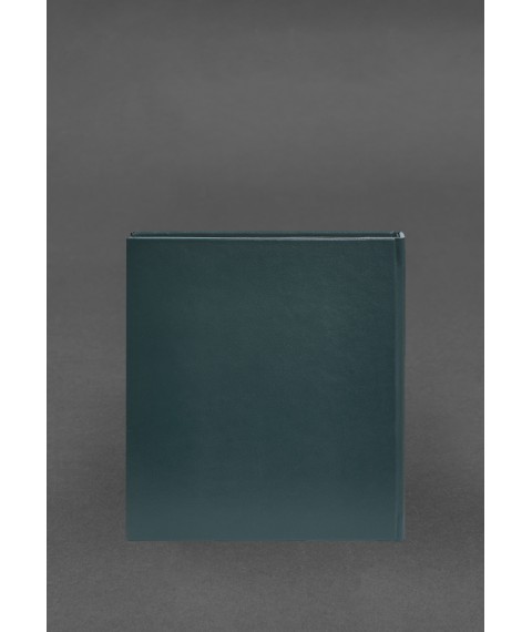 Green leather photo album