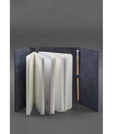 Leather notepad (Soft-book) 1.0 blue