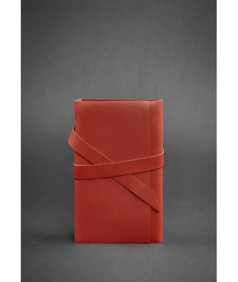 Women's leather notebook (Soft-book) 1.0 coral