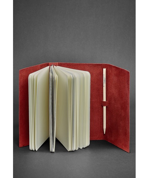Women's leather notebook (Soft-book) 1.0 coral