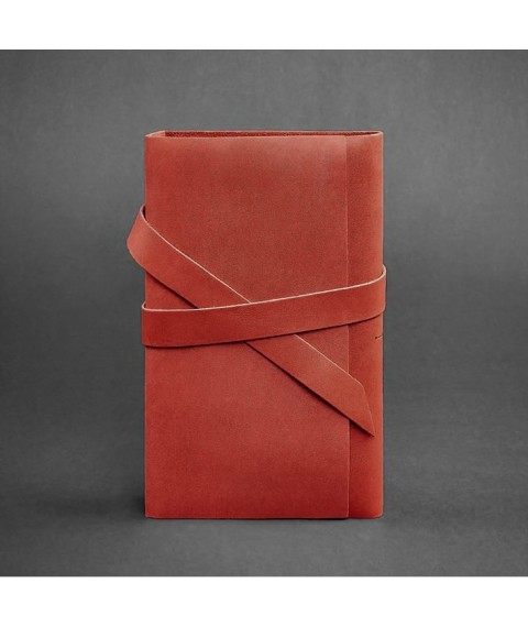 Women's leather notebook (Soft-book) 1.0 coral