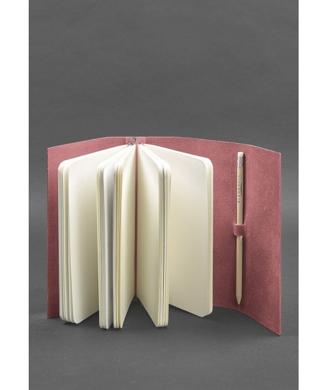 Women's leather notebook (Soft-book) 1.0 Pink