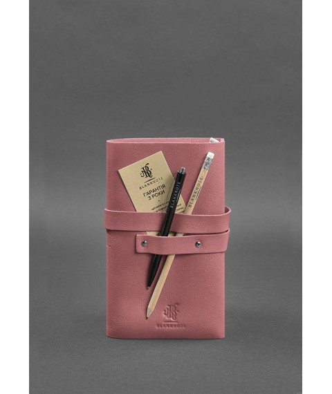 Women's leather notebook (Soft-book) 1.0 Pink