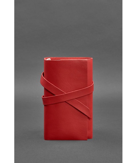 Women's leather notebook (Soft-book) 1.0 Red