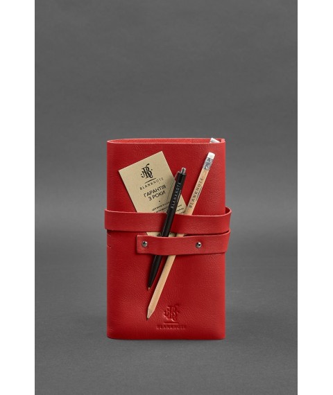 Women's leather notebook (Soft-book) 1.0 Red