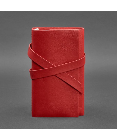 Women's leather notebook (Soft-book) 1.0 Red