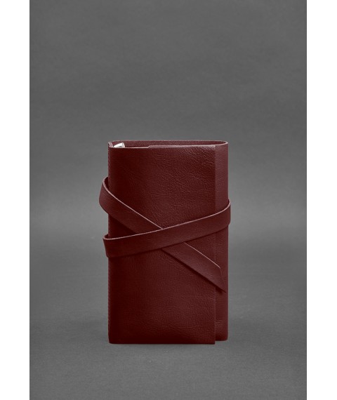 Leather notebook (Soft-book) 1.0 burgundy