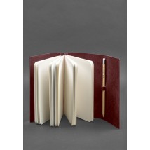 Leather notebook (Soft-book) 1.0 burgundy