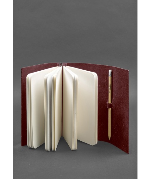 Leather notebook (Soft-book) 1.0 burgundy