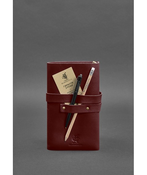 Leather notebook (Soft-book) 1.0 burgundy