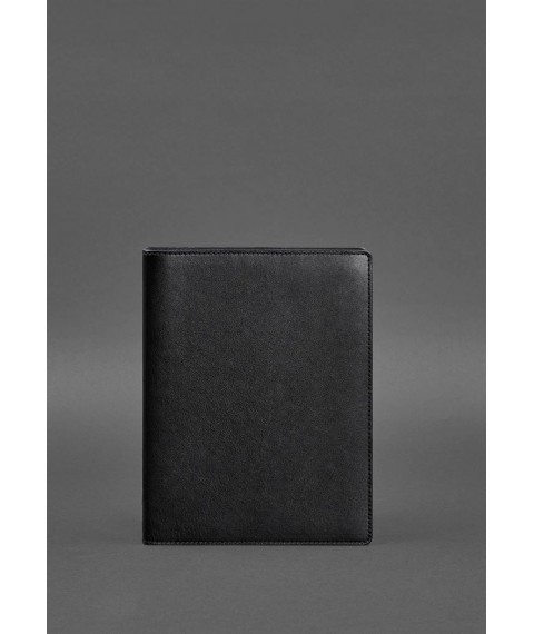 Leather notebook with segregator (soft cover with rings) 13.0 black