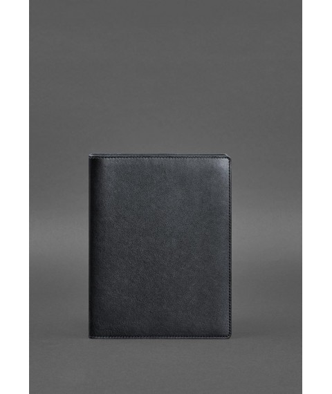 Leather notebook with segregator (soft cover with rings) 13.0 dark blue
