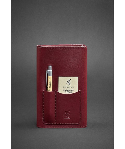 Leather notebook (Soft-book) 2.0 burgundy