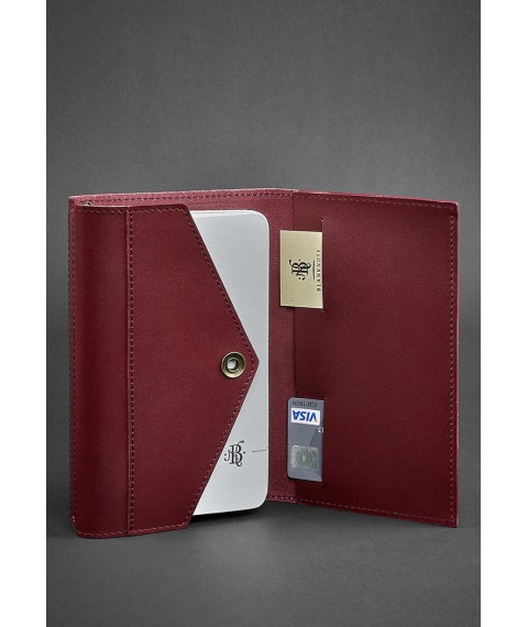 Leather notebook (Soft-book) 2.0 burgundy