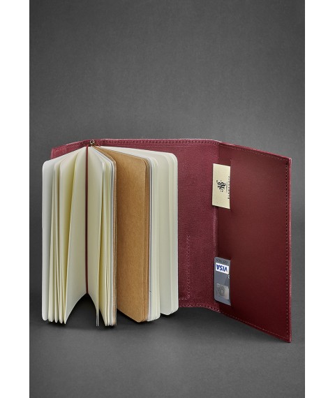 Leather notebook (Soft-book) 2.0 burgundy