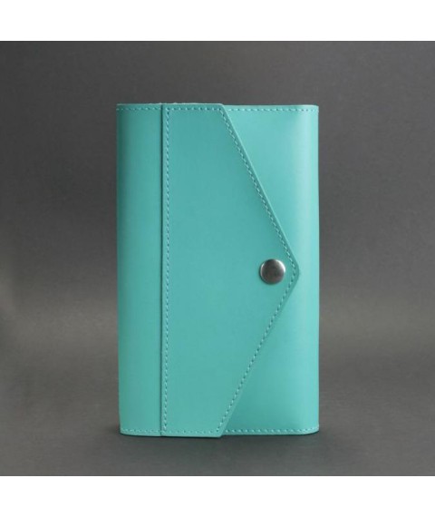 Women's leather notebook (Soft-book) 2.0 turquoise