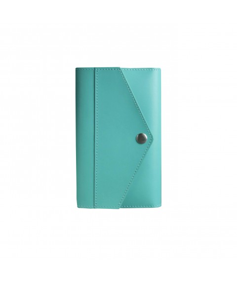 Women's leather notebook (Soft-book) 2.0 turquoise