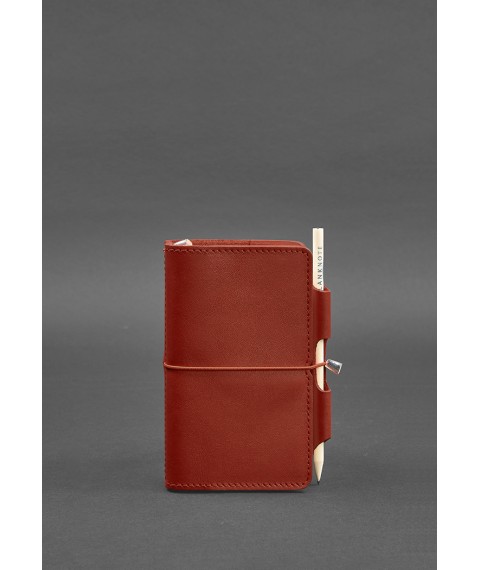 Women's leather notebook (Soft-book) 3.0 coral
