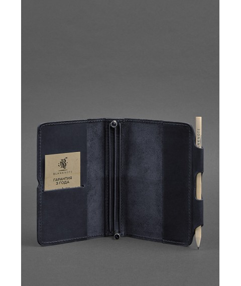 Leather notepad (Soft-book) 3.0 blue