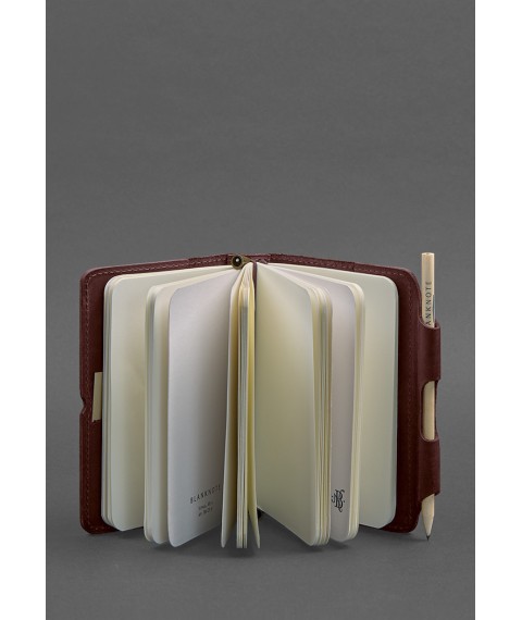 Leather notebook (Soft-book) 3.0 burgundy Crazy Horse