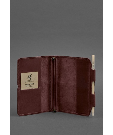 Leather notebook (Soft-book) 3.0 burgundy Crazy Horse