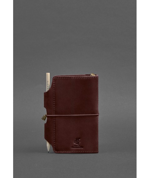 Leather notebook (Soft-book) 3.0 burgundy Crazy Horse
