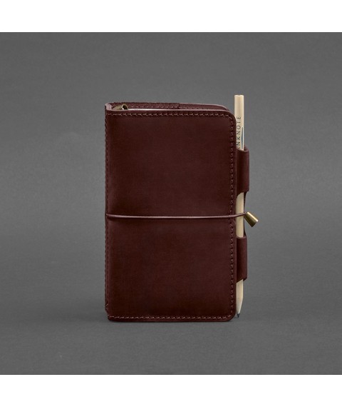 Leather notebook (Soft-book) 3.0 burgundy Crazy Horse