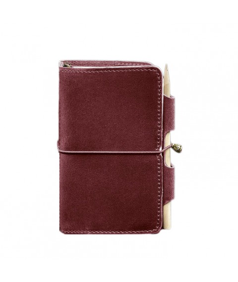 Leather notebook (Soft-book) 3.0 burgundy Crazy Horse