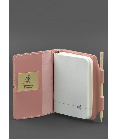 Leather notepad (Soft-book) 3.0 pink