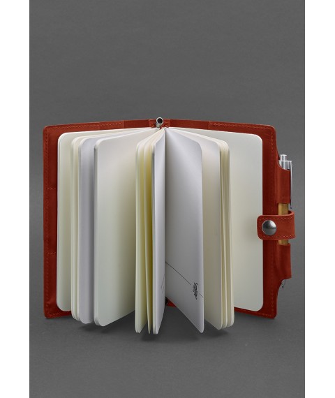 Women's leather notebook (Soft-book) 4.0 coral