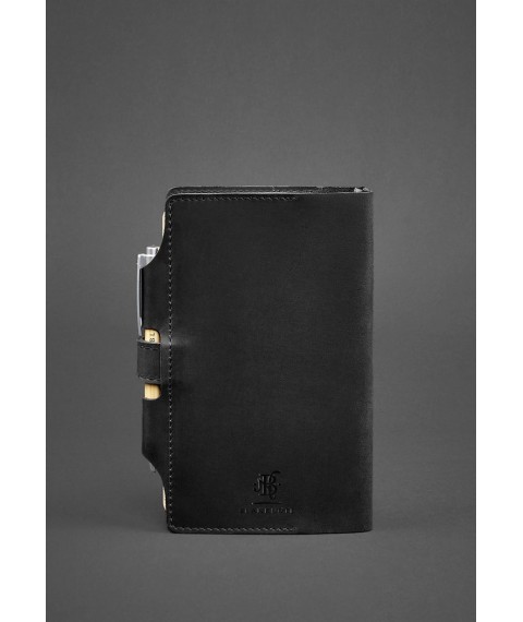 Leather notebook (Soft-book) 4.0 black Crazy Horse