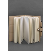 Leather notepad (Soft-book) 4.0 light beige